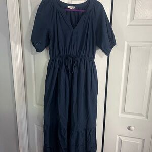 NWOT Moon River Navy Maxi Dress